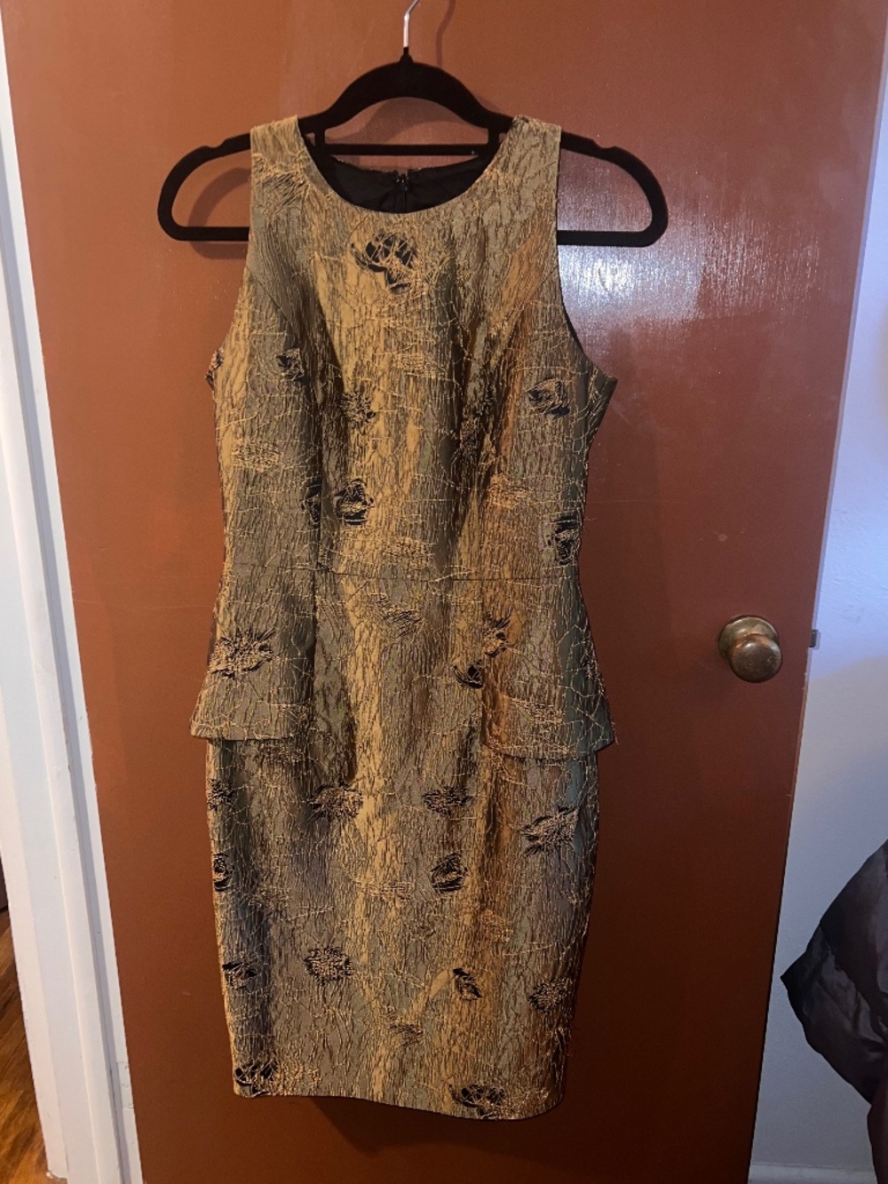 Carmen Marc Valvo Gold dress size 4